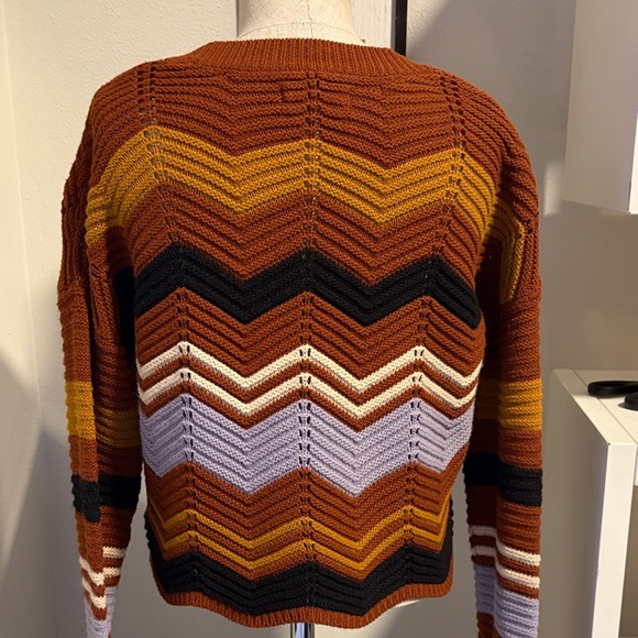 Patterned fall Sweater - Multicolor Size small - Picture 4 of 6